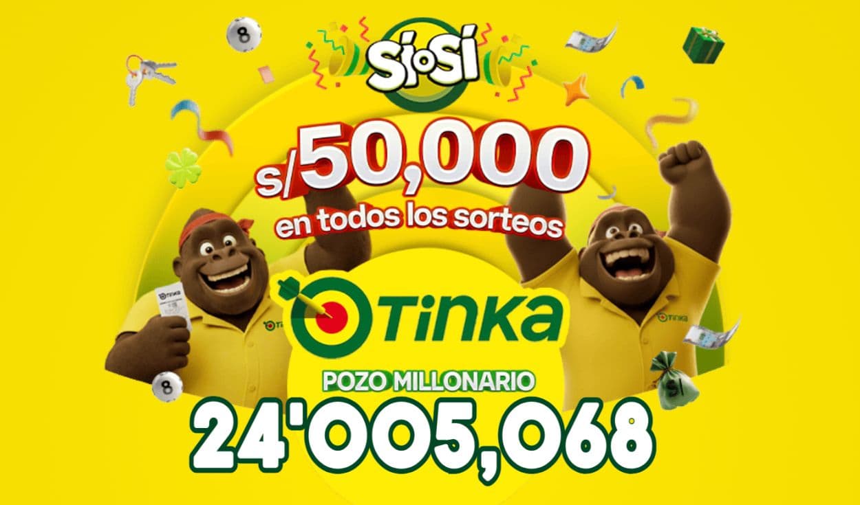 Resultados de La Tinka del domingo 16 de agosto de 2026: números ganadores, Sí o Sí, Boliyapa y nuevo pozo
