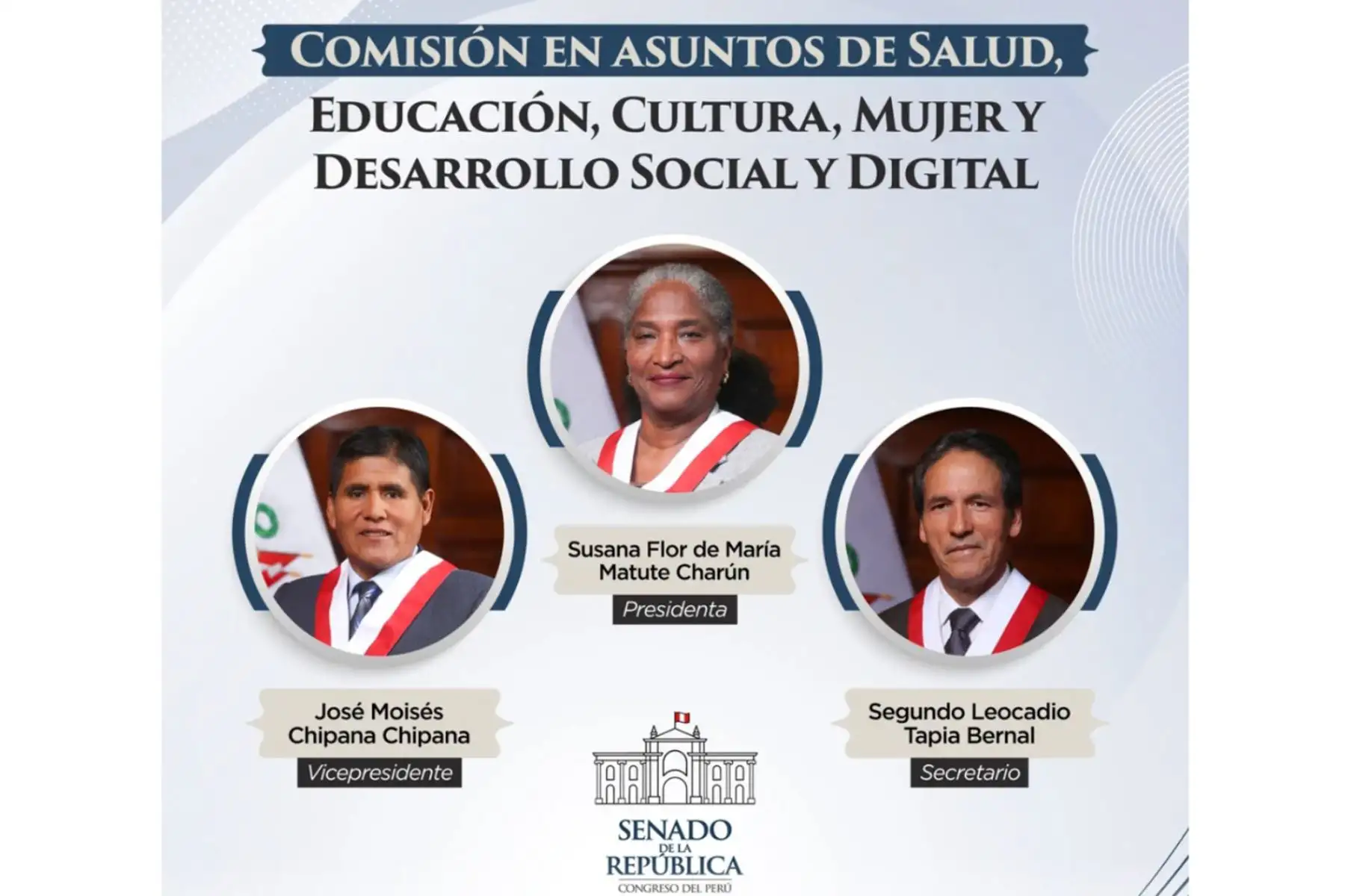 Senado: Se instala Comisión de Asuntos de Salud y elige a Susana Matute como su presidenta