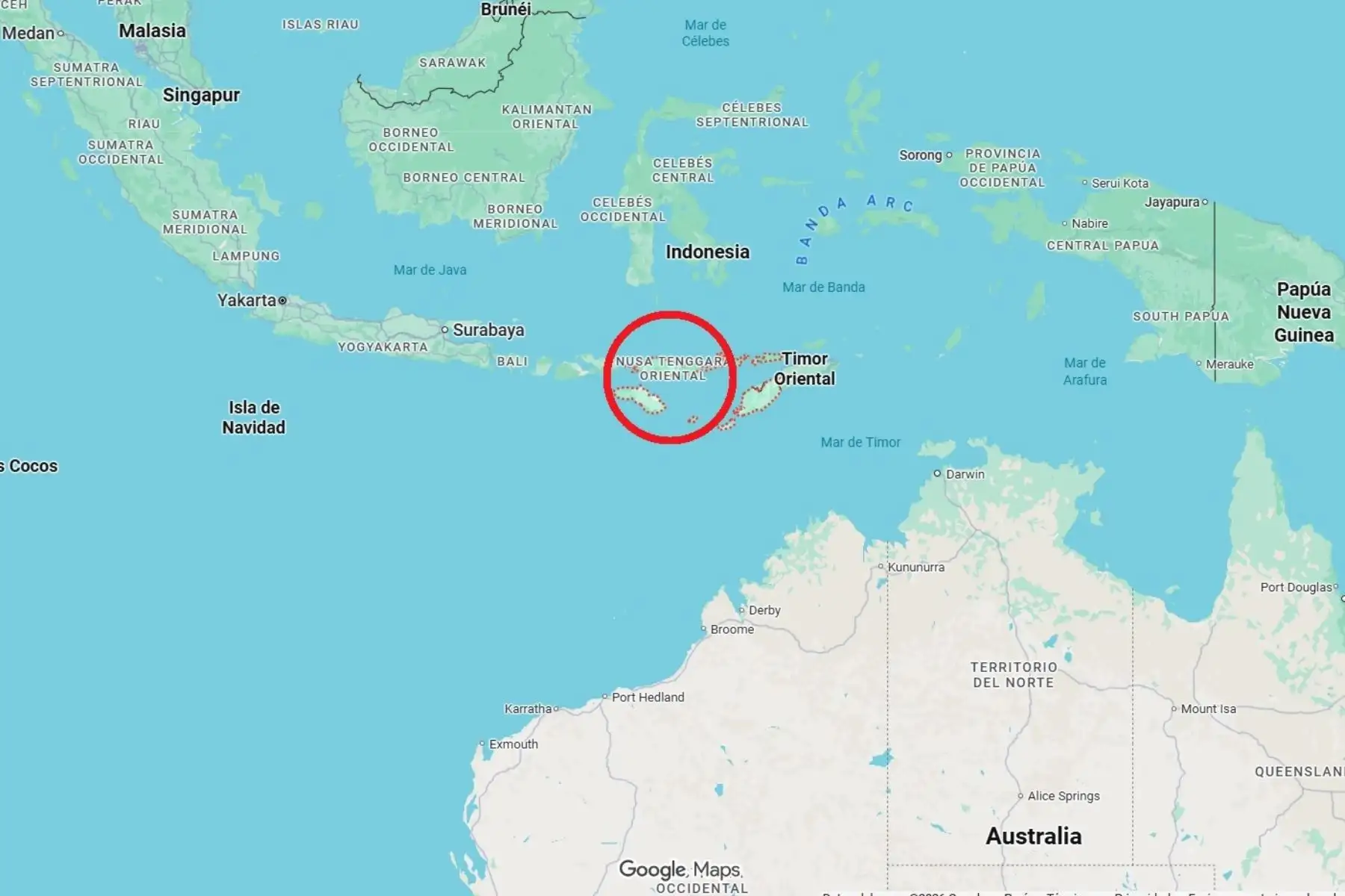 Un potente terremoto de magnitud 7.7 sacude la zona este de Indonesia