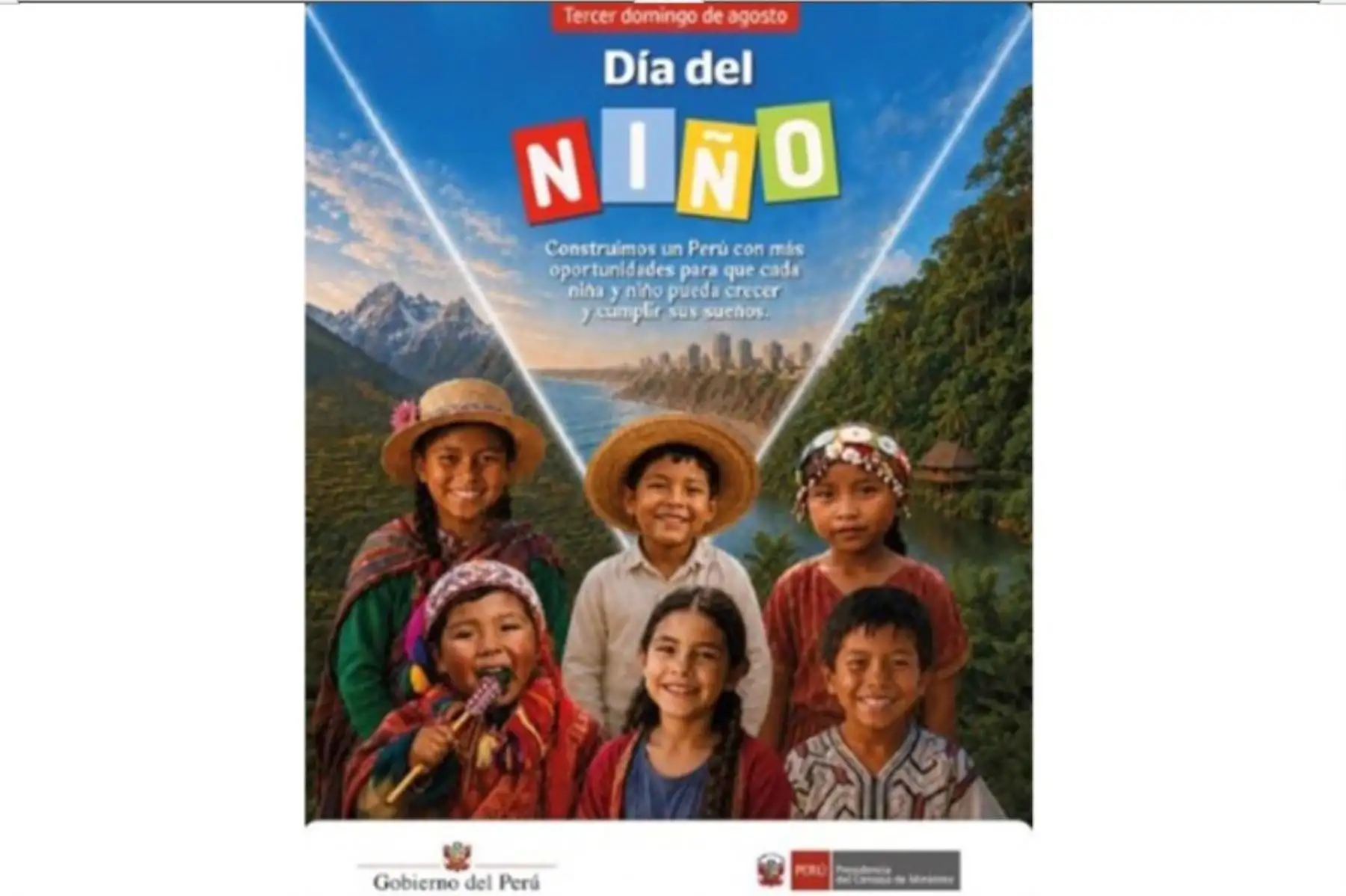 Gobierno reafirma compromiso de seguir trabajando por el bienestar de los niños del país