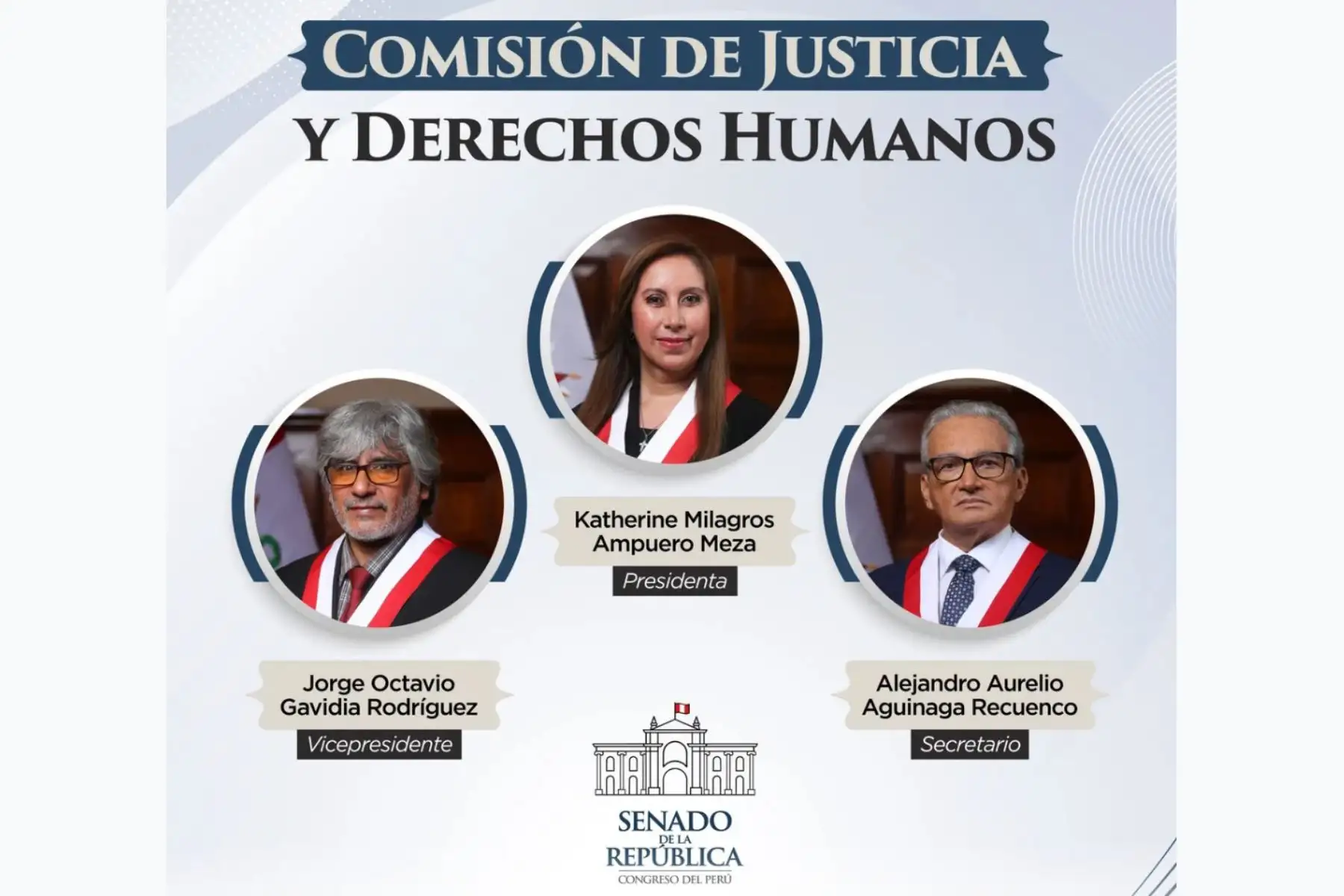 Senado: Se instala Comisión de Justicia y elige a Katherine Ampuero como su presidenta