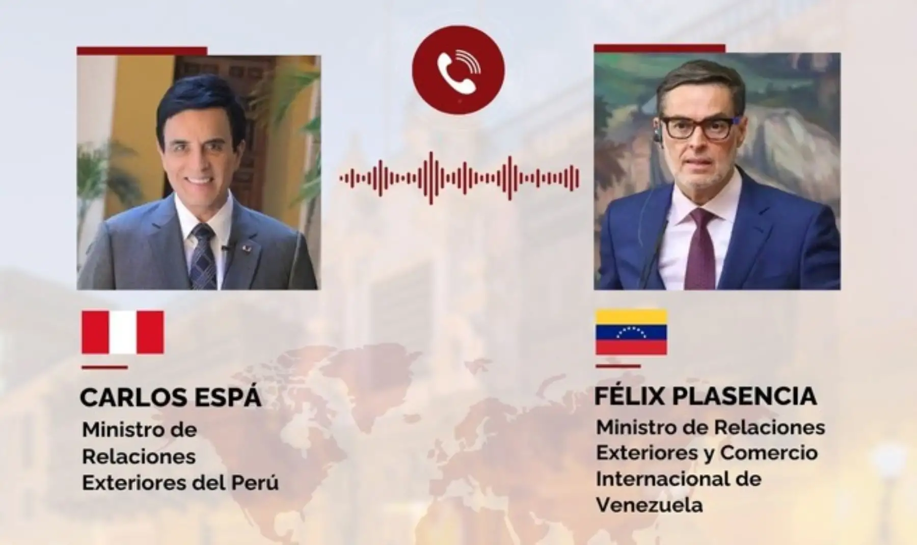 Cancilleres del Perú y Venezuela avanzan en proceso de reanudación de relaciones