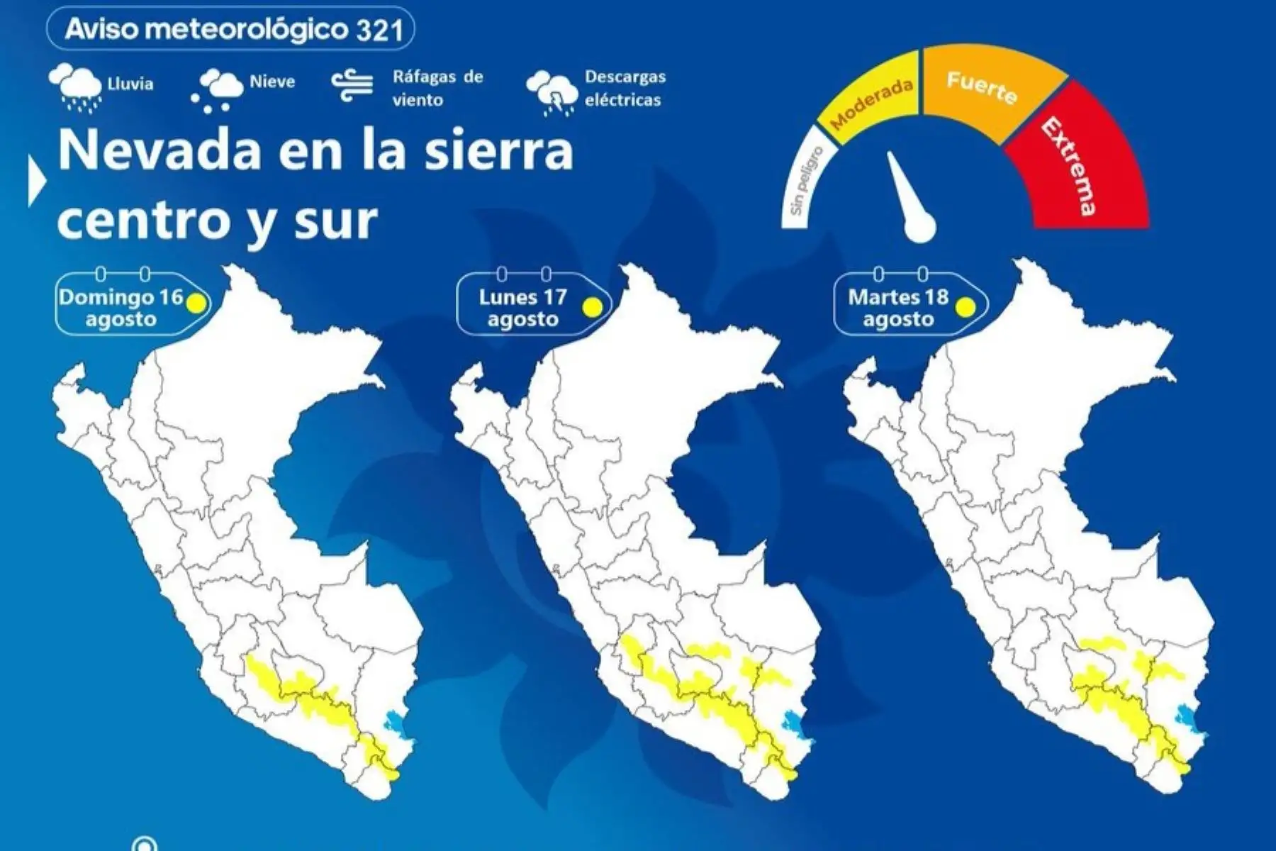 La sierra centro y sur soportará nieve, granizo, aguanieve y lluvia por DANA Aníbal