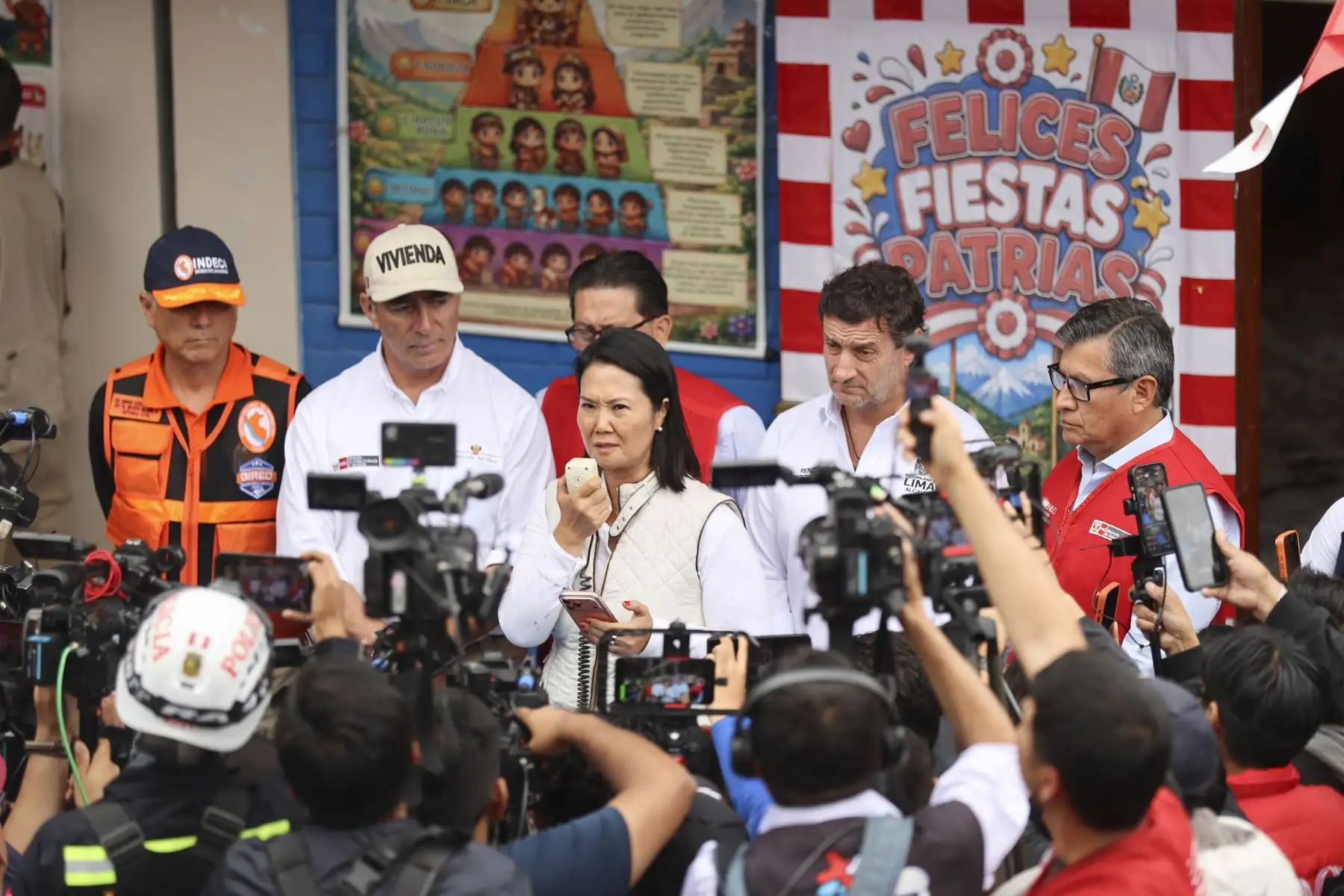 Presidenta Fujimori anuncia declaratoria de emergencia en Lima Sur y regiones por lluvias